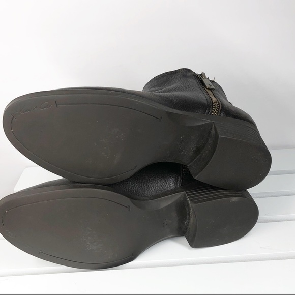 KENNETH COLE brown LEVON ankle booties boots Double zippers SIZE 6.5 M - Picture 4 of 10